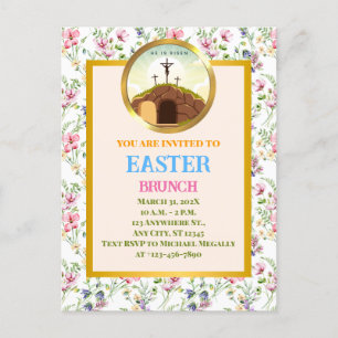 Carte Postale Il est ressuscité et fête de la résurrection diman