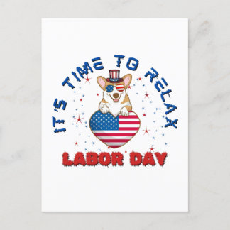Carte Postale Il est temps de se détendre la fête du travail, le