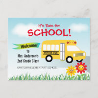 Il est temps pour l'école, retour à l'autobus scol