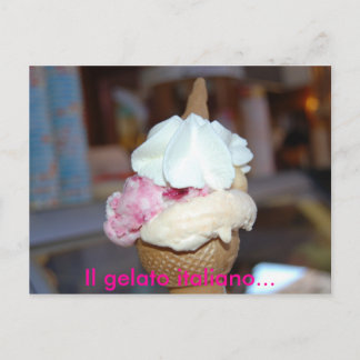 Carte Postale Il gelato italiano...