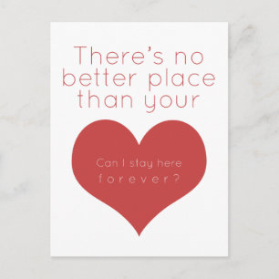 Carte Postale Il n'y a pas de meilleur endroit que votre coeur (