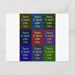 Carte Postale "Il n'y en a aucun comme toi" : La grille mosaïque