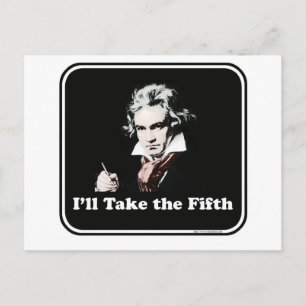 Carte Postale Il prend la cinquième !