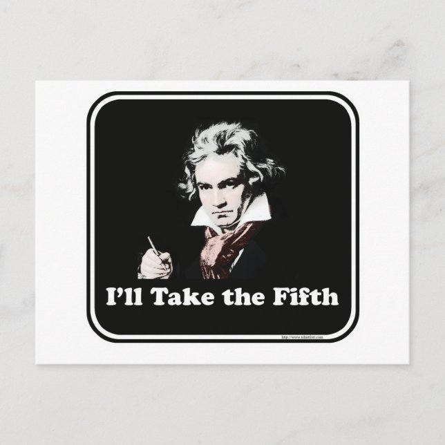 Carte Postale Il prend la cinquième ! (Devant)