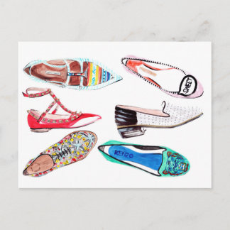 Carte Postale Il s'agit des chaussures !
