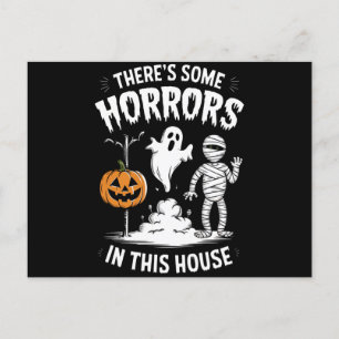Carte Postale Il y a des horreurs dans cette maison Halloween dr