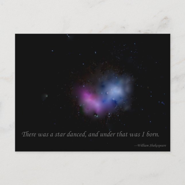 Carte Postale Il y avait une étoile dansée (Devant)