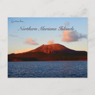 Carte Postale Ile d'Alamagan Îles Mariana du Nord au coucher du 