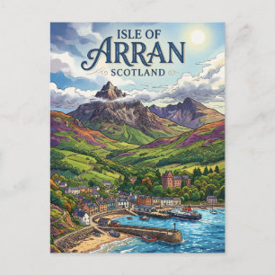 Carte Postale Île d'Arran Écosse