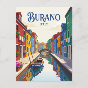 Carte Postale Île de Burano Italie