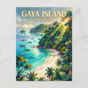 Carte Postale Île de Gaya Malaisie