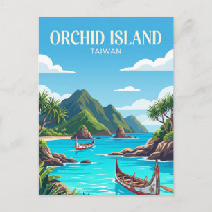 Carte Postale Île de l'Orchidée Taïwan