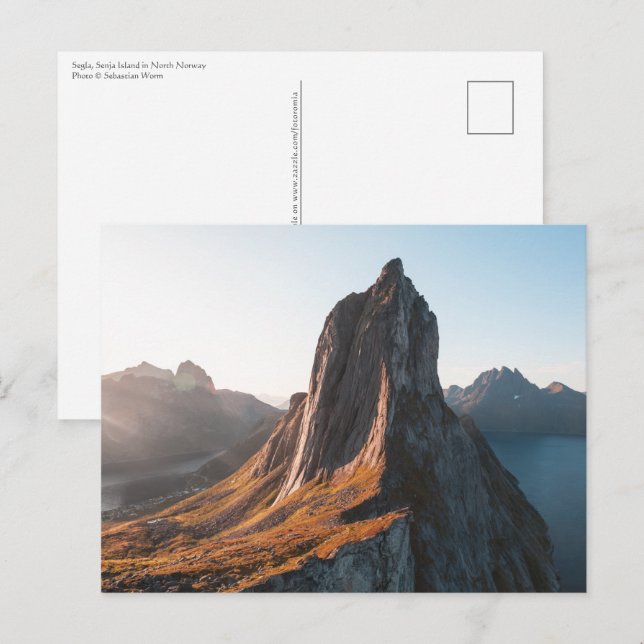 Carte Postale Île de Norvège Senja (Devant / Derrière)
