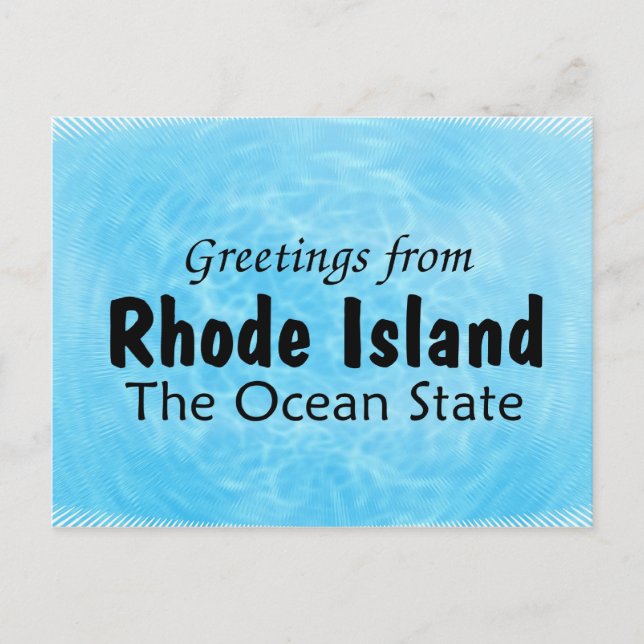 Carte Postale Île de Rhode (Devant)