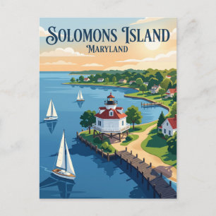 Carte Postale Île de Solomons Maryland