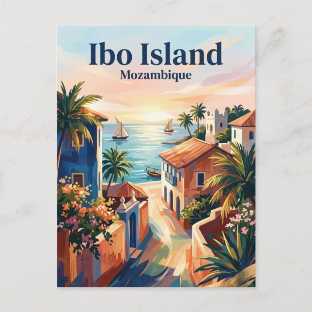 Carte Postale Île d'Ibo Mozambique (Devant)