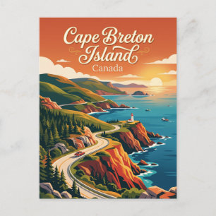 Carte Postale Île du Cap-Breton Canada