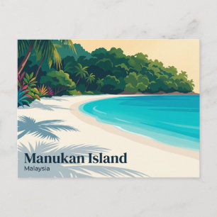 Carte Postale Île Manukan Malaisie