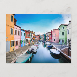 Carte Postale Île pittoresque de Burano Venise Italie