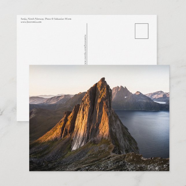 Carte Postale Île Senja Norvège (Devant / Derrière)