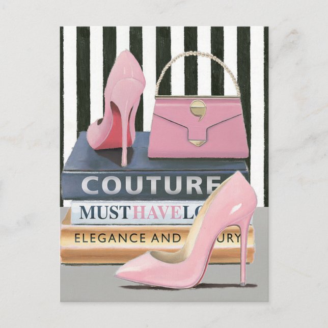 Carte Postale Île Wild | Couture Stripes - Shoes & Bag (Devant)