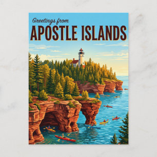 Carte Postale Îles Apostle National Lakeshore Wisconsin
