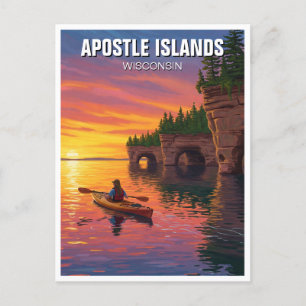 Carte Postale Iles Apôtres du Wisconsin National Lakeshore