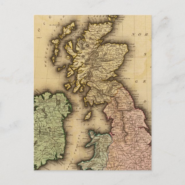 Carte Postale Îles britanniques (Devant)