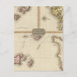 Carte Postale Îles britanniques éloignées Jersey et Guernesey