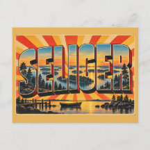 Îles du lac Seliger Tver Art de voyage vintage