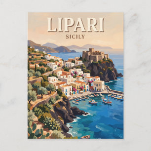 Carte Postale Îles Éoliennes Lipari Italie