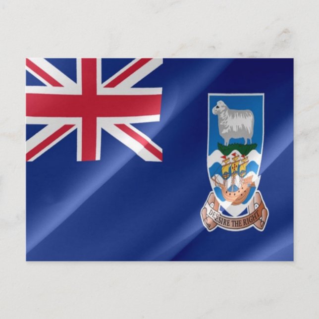 Carte Postale Îles Falkland - Drapeau (Devant)