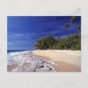 Carte Postale Îles Fidji, Tavarua. Cette plage sur Tavarua,