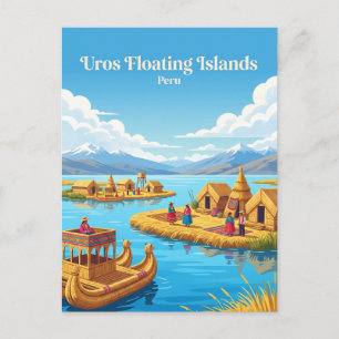 Carte Postale Îles flottantes Uros Pérou