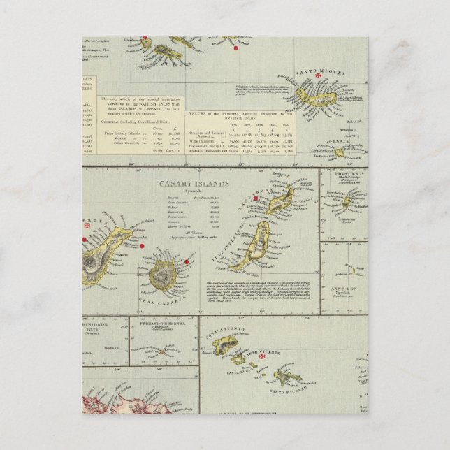 Carte Postale Îles, océan Atlantique (Devant)