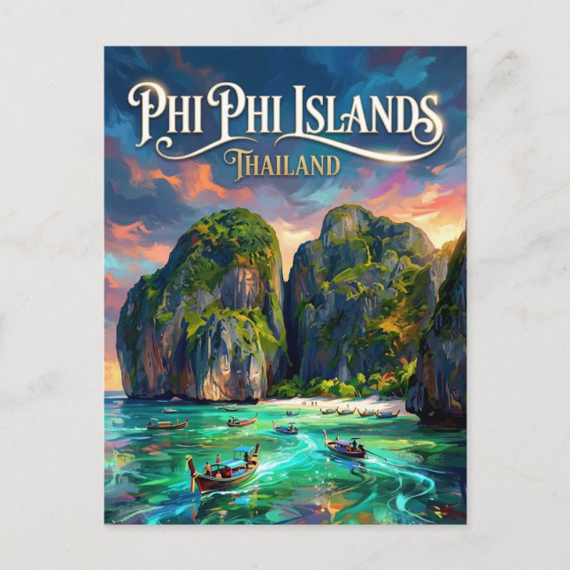Carte Postale Îles Phi Phi Thaïlande (Devant)
