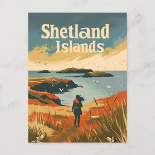 Carte Postale Îles Shetland Écosse