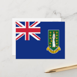 Carte Postale Îles Vierges britanniques - Drapeau -