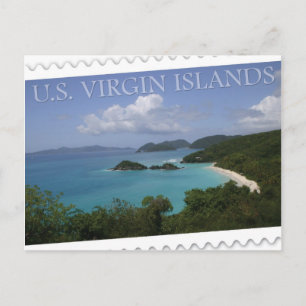 Carte Postale Îles Vierges des États-Unis - Baie Trunk de St. Jo