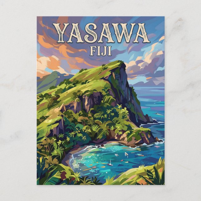 Carte Postale Îles Yasawa Fidji (Devant)