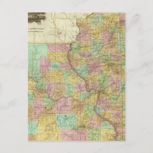 Carte Postale Illinois Et Missouri
