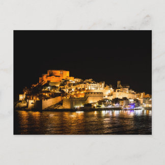 Carte Postale Illumination nocturne du château de Peniscola