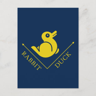 Carte Postale Illusion de lapin de canard