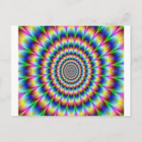 Illusion de mouvement du cercle psychédélique éblo