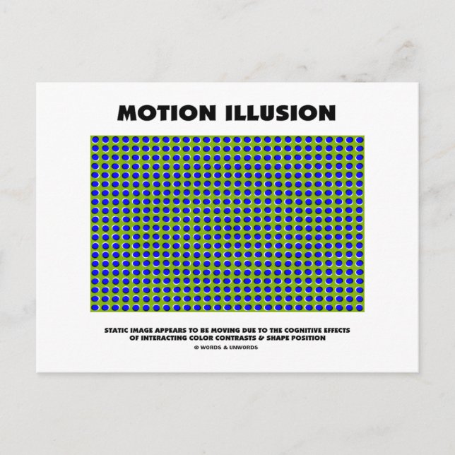 Carte Postale Illusion de mouvement (illusion optique) (Devant)