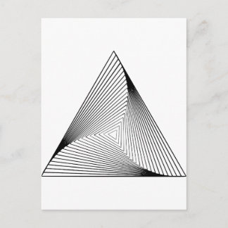 Carte Postale Illusion optique 3d Triangle