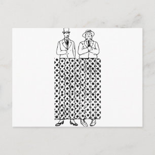 Carte Postale Illusion optique à jambe tordue