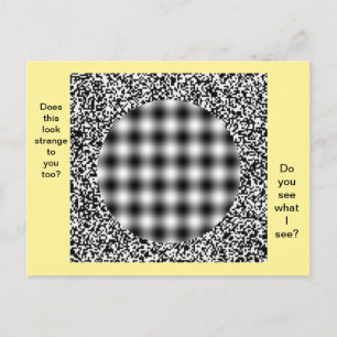 Carte postale Illusion Optique Inhabituelle