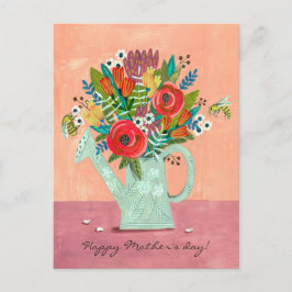 Carte Postale Illustration Boho Flowers