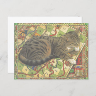 Carte postale Illustration Cat